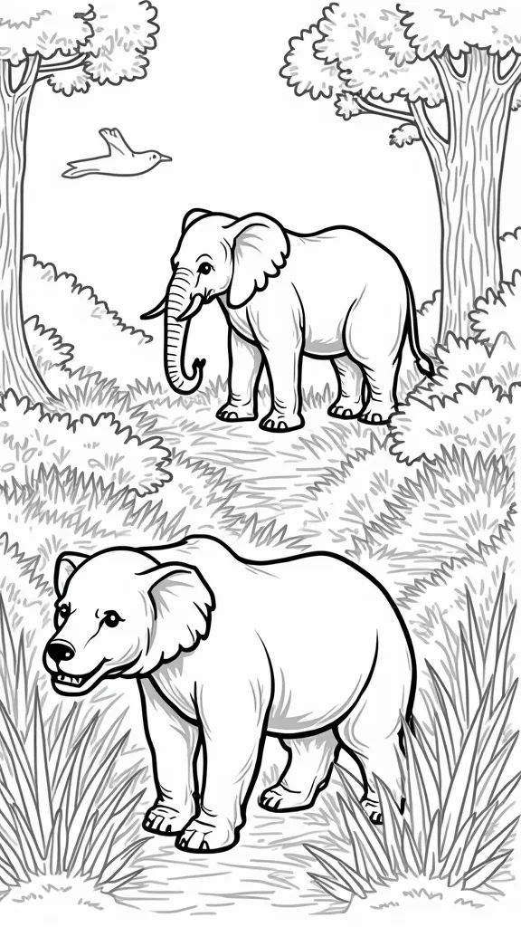 printable wildlife coloring pages